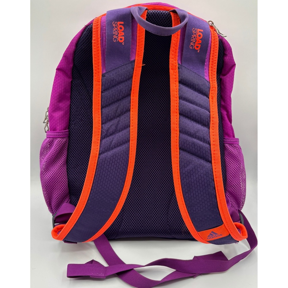 Adidas LoadSpring Backpack Pink Purple Orange 0127947 Honeycomb Ripstop Bag - Picture 2 of 15